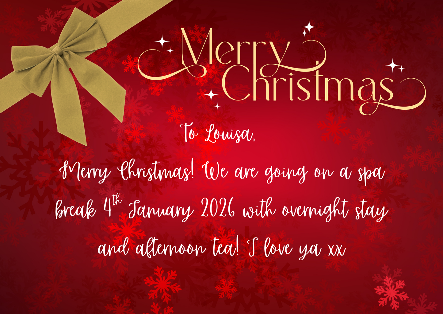 Christmas Surprise Gift Custom Puzzle
