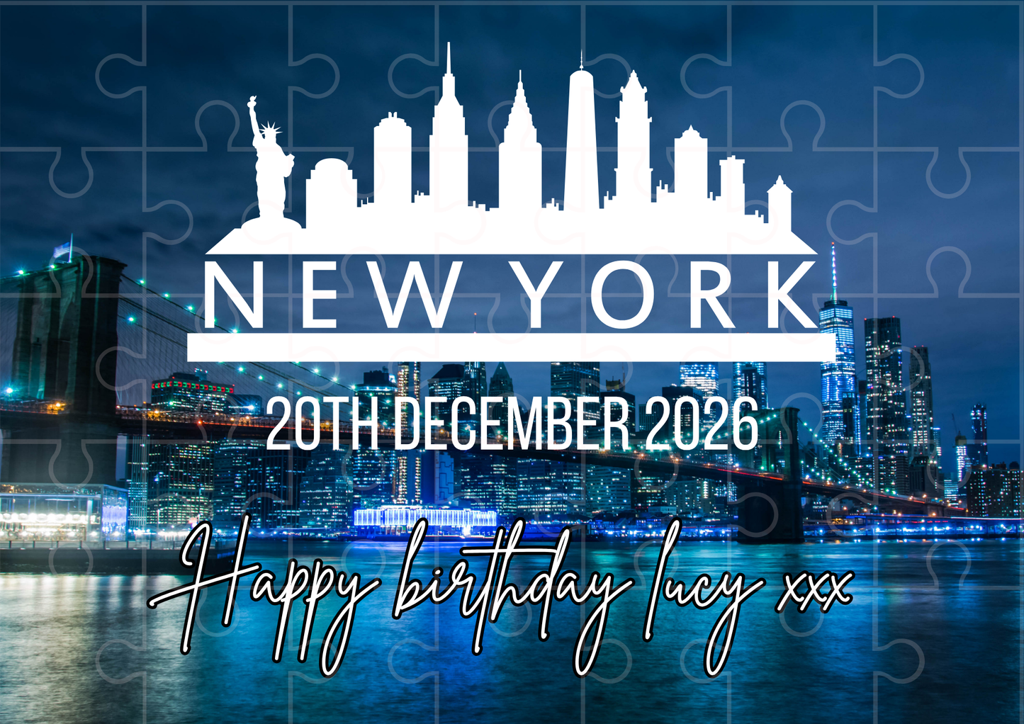 Newyork City Surprise Holiday Custom Puzzle