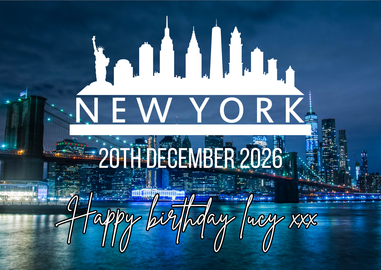 Newyork City Surprise Holiday Custom Puzzle