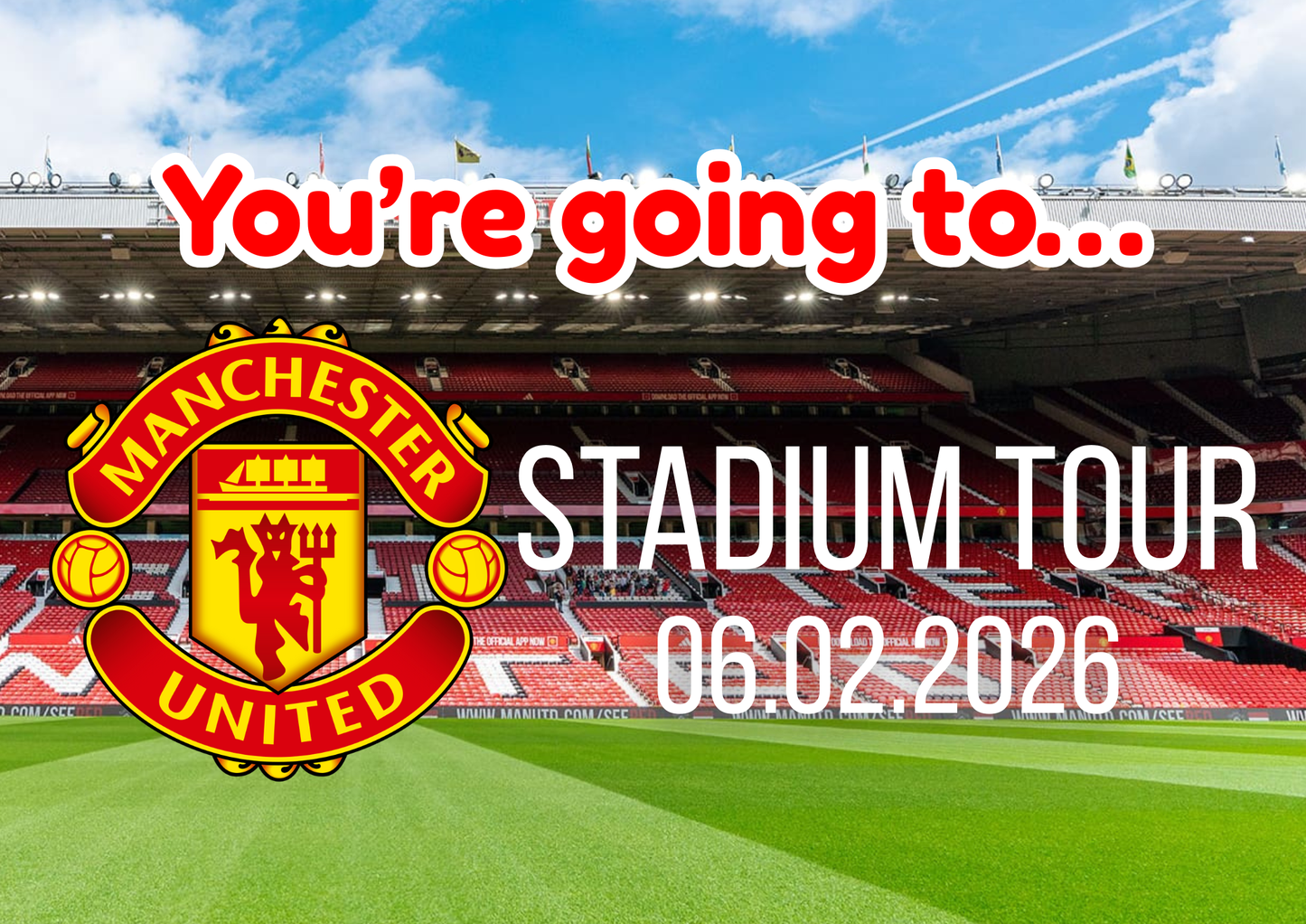 Football Stadium Tour Surprise Gift Custom Puzzle