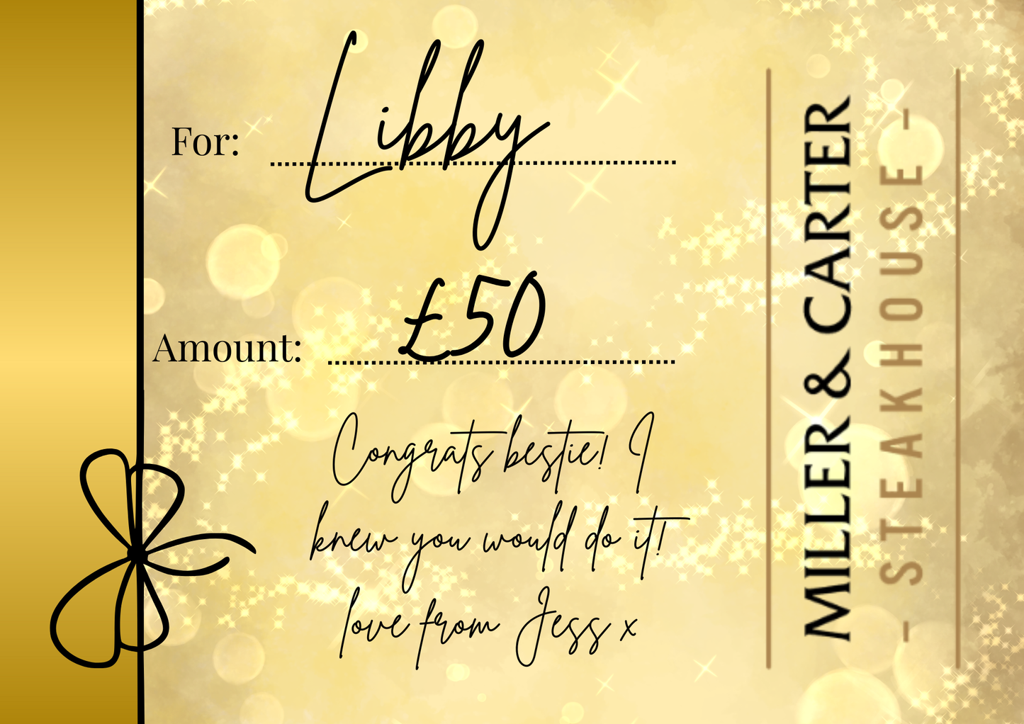 Gift Voucher Surprise Custom Puzzle
