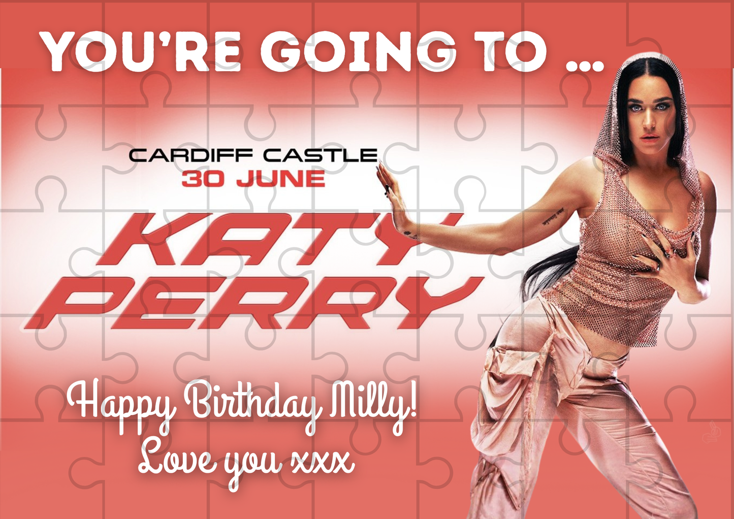 Katy Perry Event Ticket Custom Puzzle