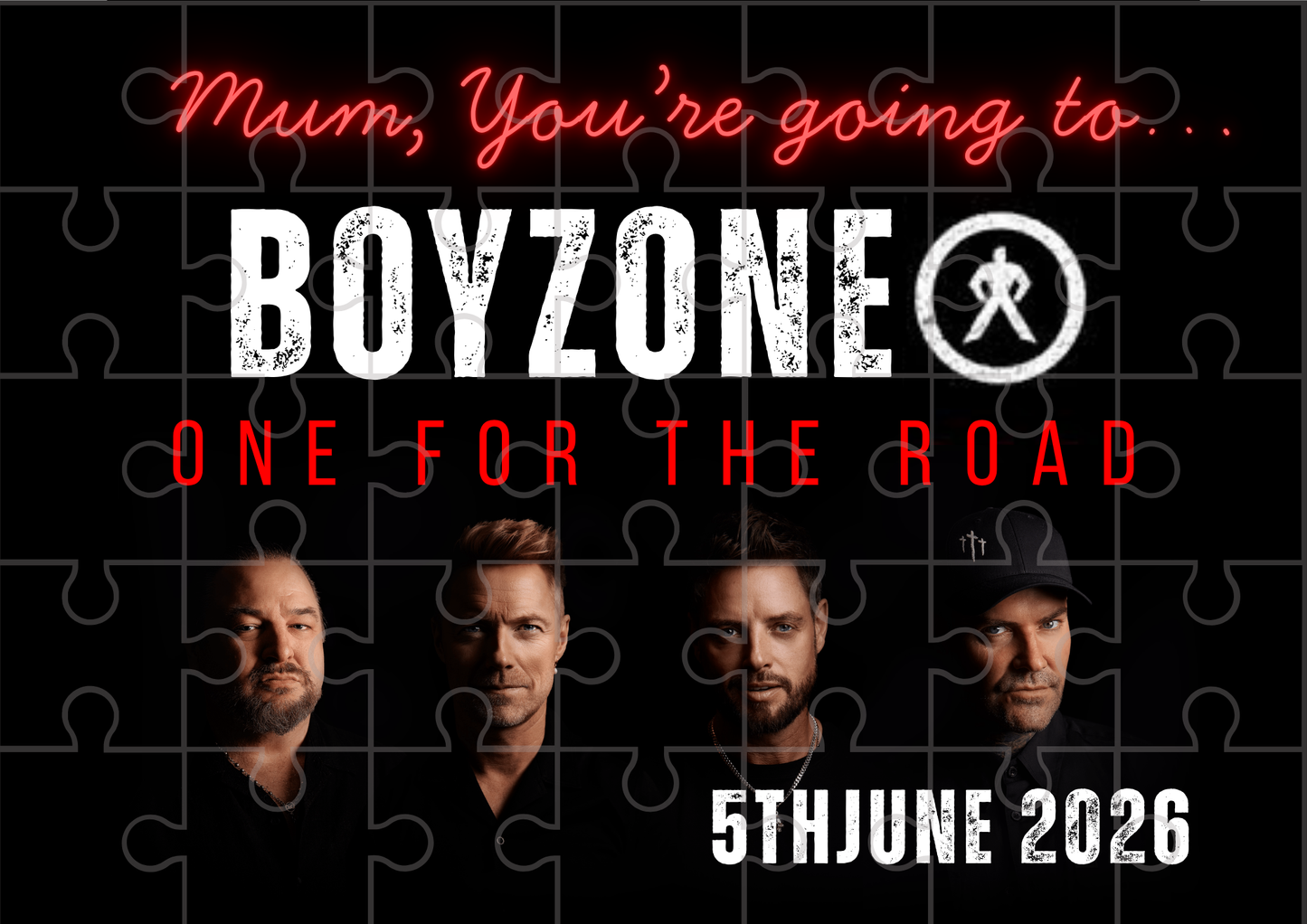 BoyZone - Event Ticket Reveal Custom Puzzle