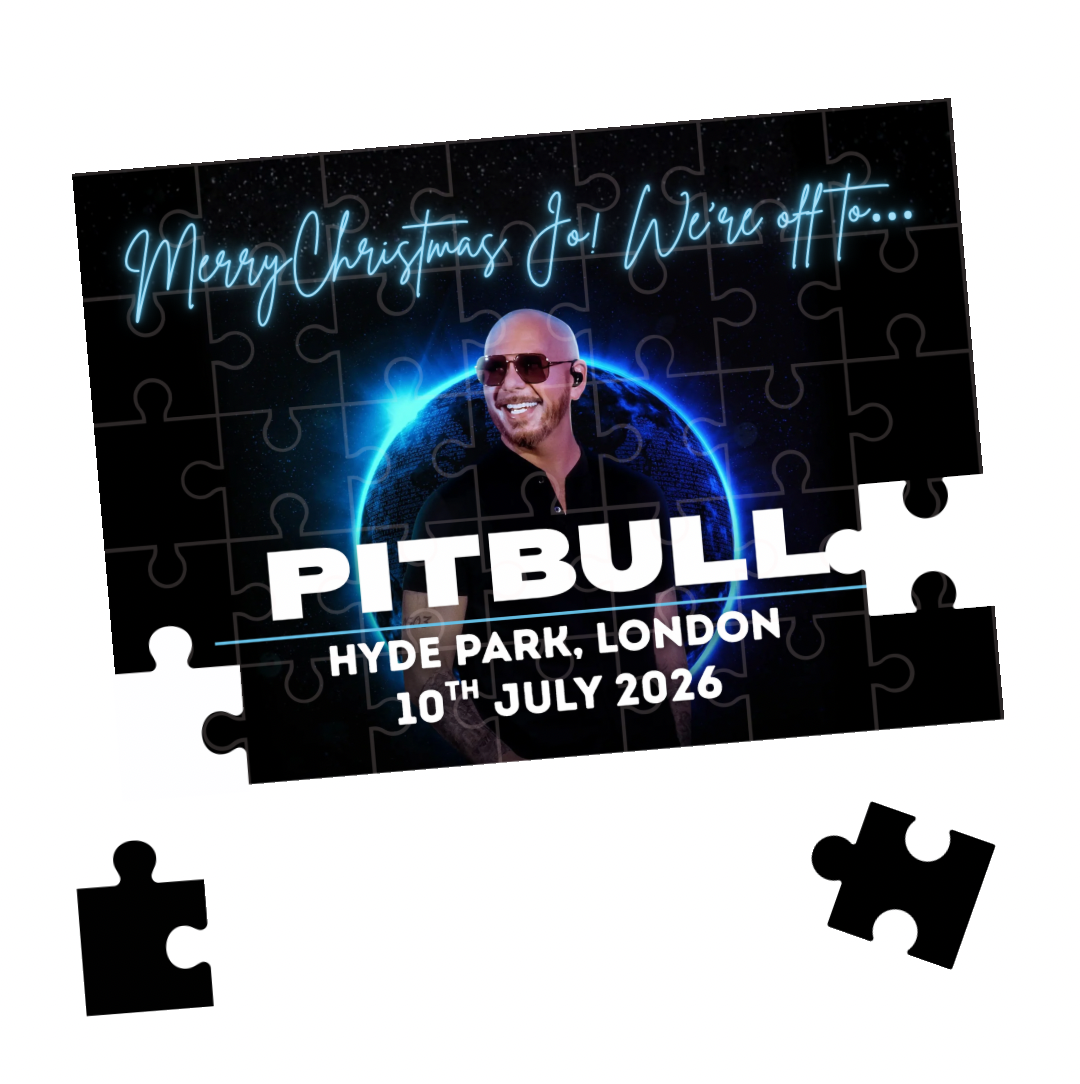 Pitbull Im Back Tour - Event Ticket Reveal Custom Puzzle