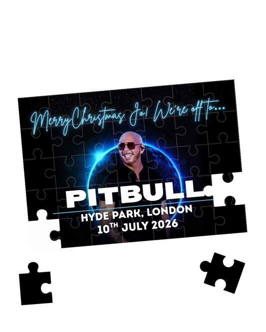 Pitbull Im Back Tour - Event Ticket Reveal Custom Puzzle