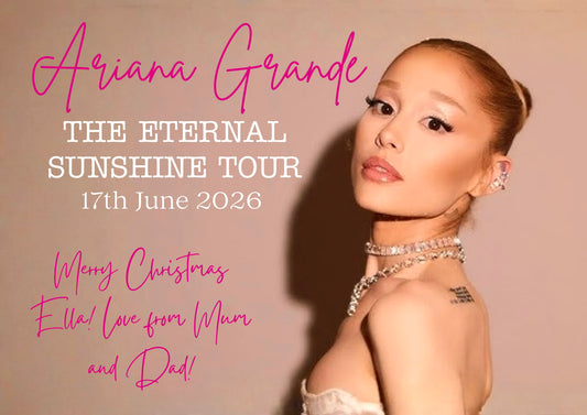 Ariana Grande Eternal Sunshine Tour Event Ticket Custom Puzzle