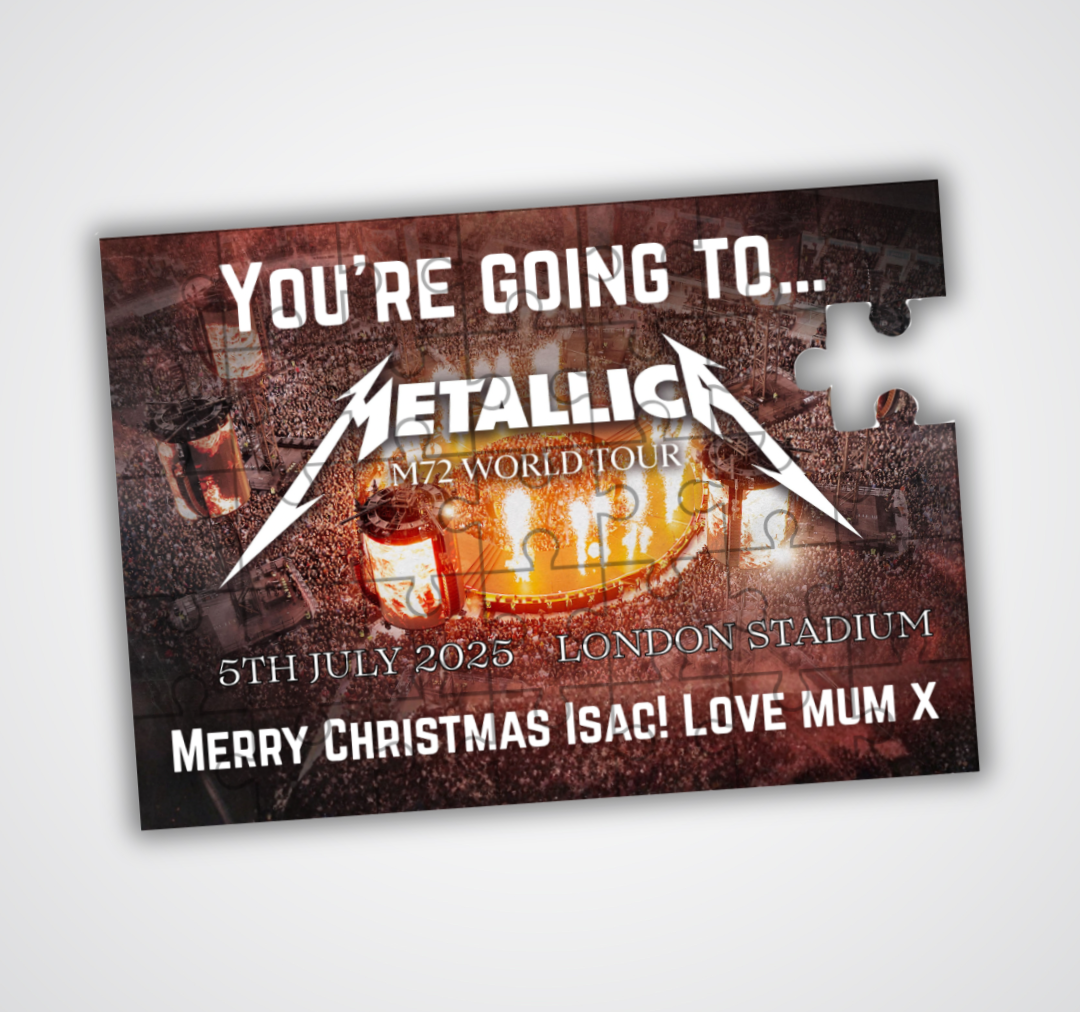 METALLICA: M72 World Tour - Event Ticket Reveal Custom Puzzle
