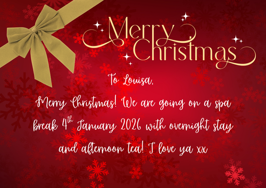 Christmas Surprise Gift Custom Puzzle