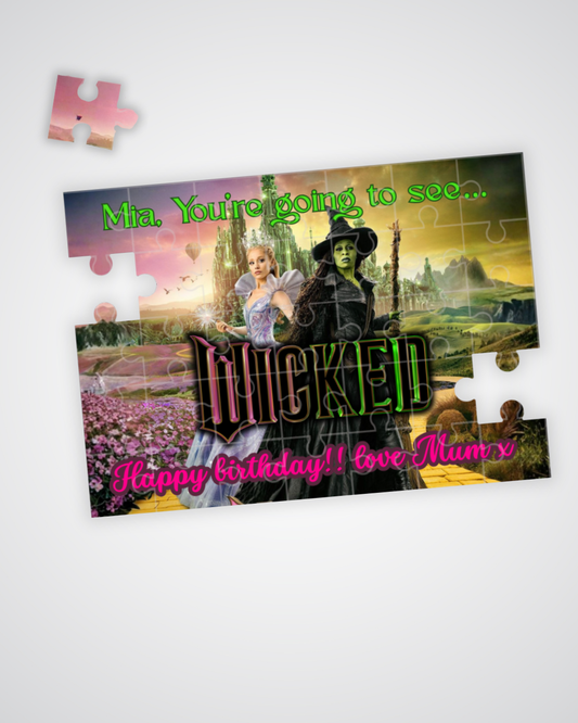 WICKED For Good Ticket Surprise Gift - Custom Puzzle