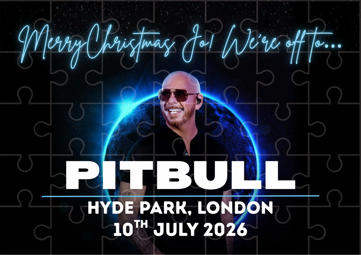 Pitbull Im Back Tour - Event Ticket Reveal Custom Puzzle