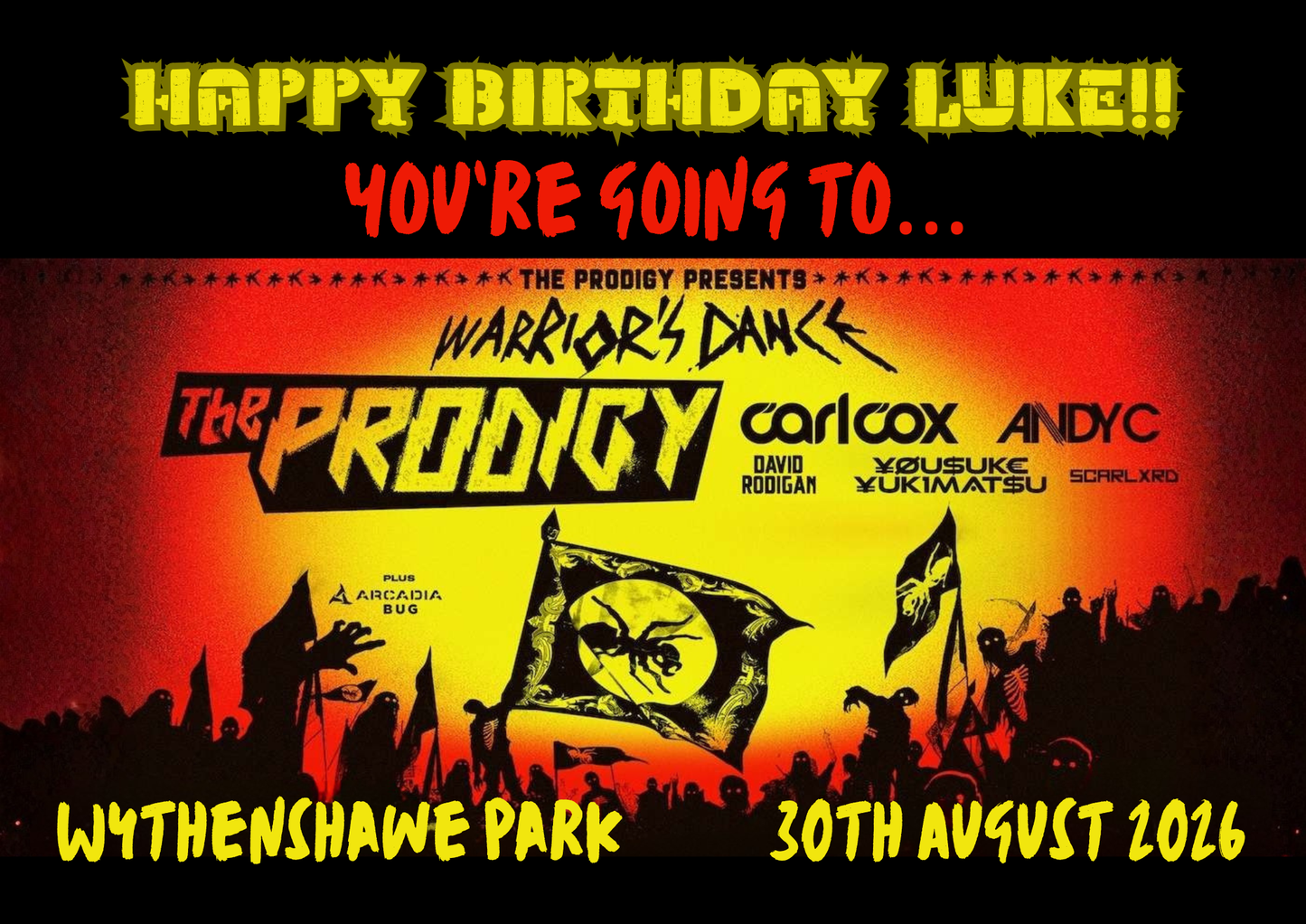 The Prodigy - Event Ticket Reveal Custom Puzzle