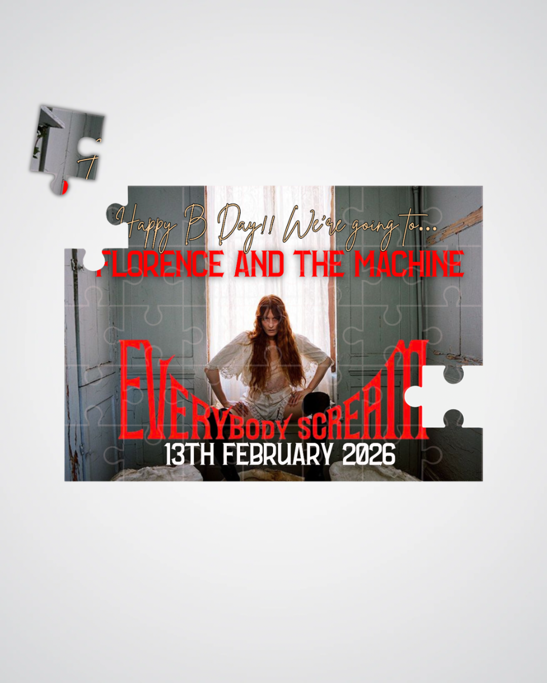 Florence and The Machine Tour - Event Ticket Reveal Custom Puzzle
