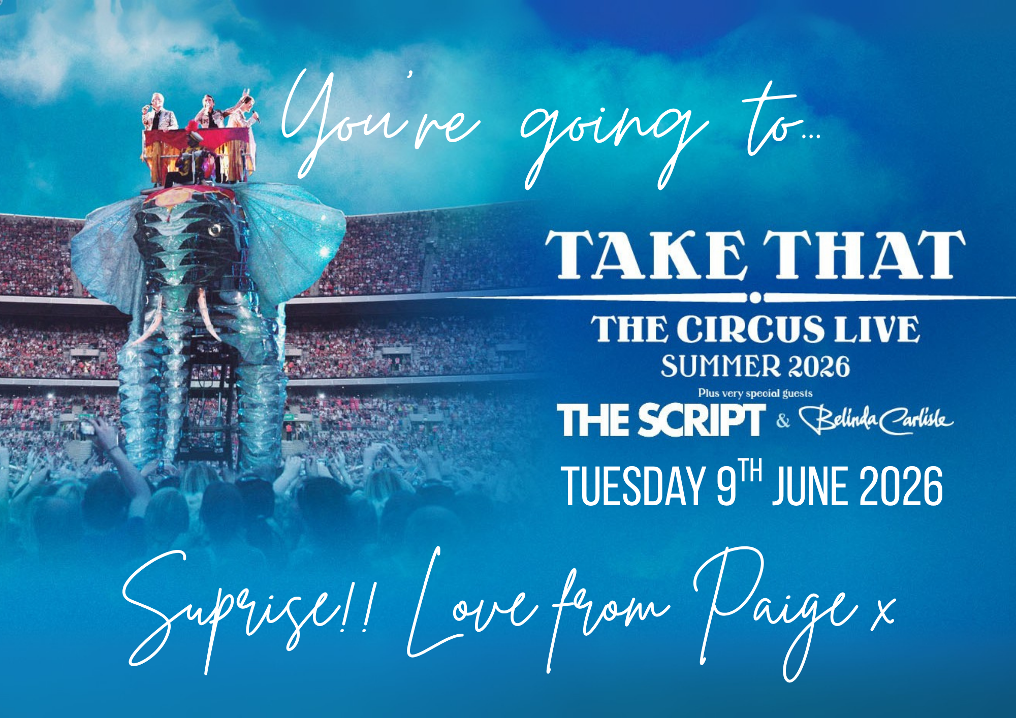 Take That Event Ticket Custom Puzzle