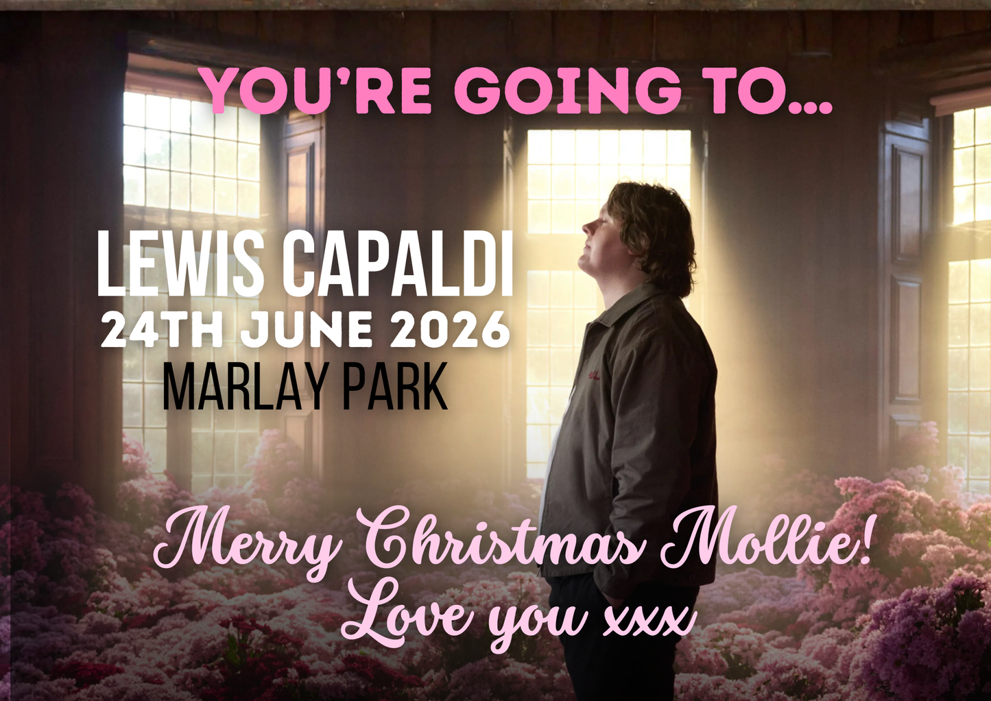 Lewis Capaldi Tour Event Ticket Custom Puzzle