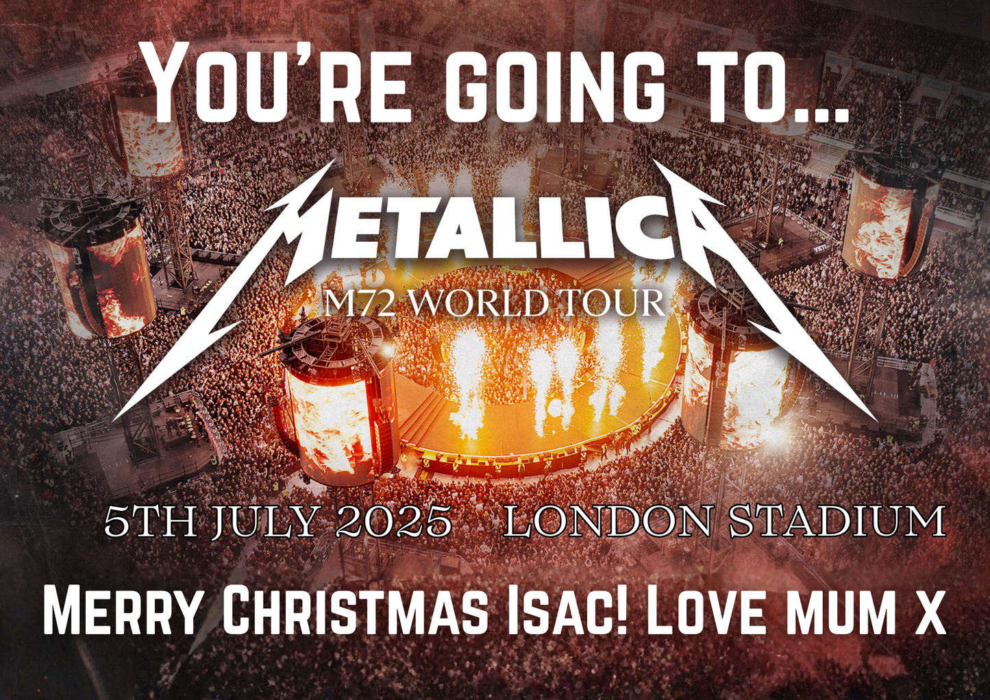 METALLICA: M72 World Tour - Event Ticket Reveal Custom Puzzle