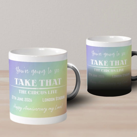 Take That Ticket Reveal Magic Mug Surprise