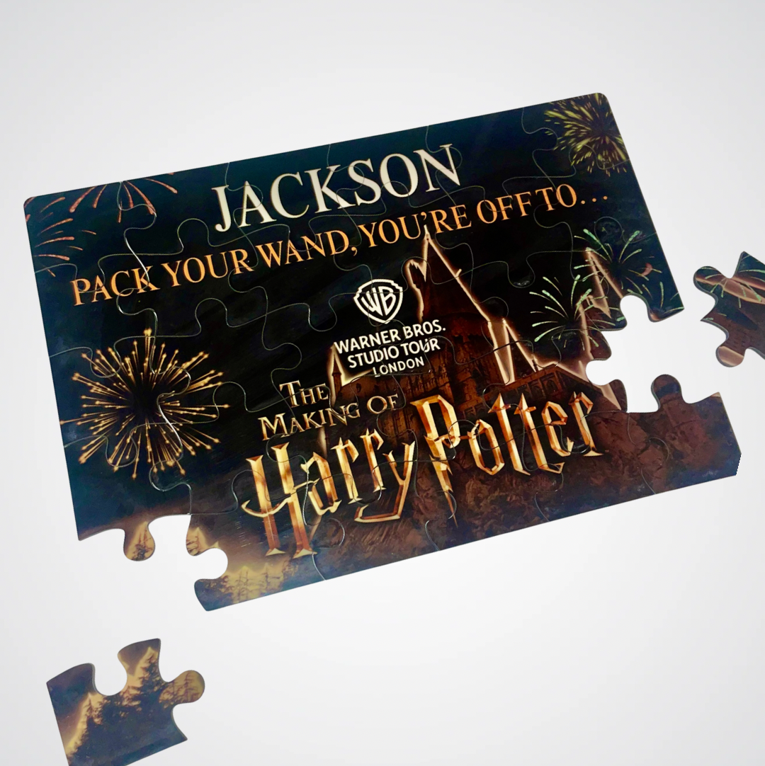 Harry Potter Studios ‘Pack Your Wand’ Suprise Gift Custom Puzzle Reveal