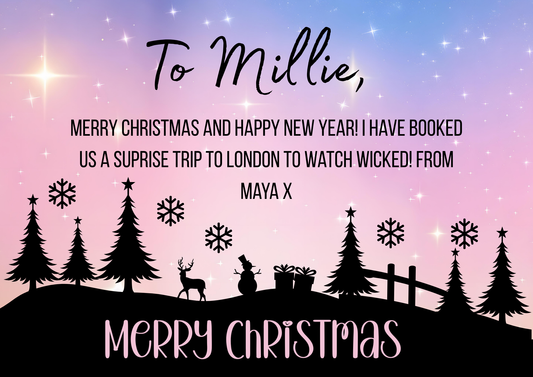 ‘Merry Christmas’ Surprise Gift Custom Puzzle