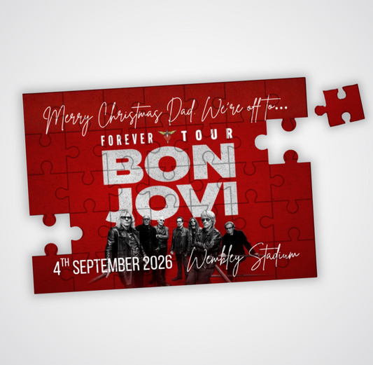 Bon Jovi Forever Tour - Event Ticket Reveal Custom Puzzle