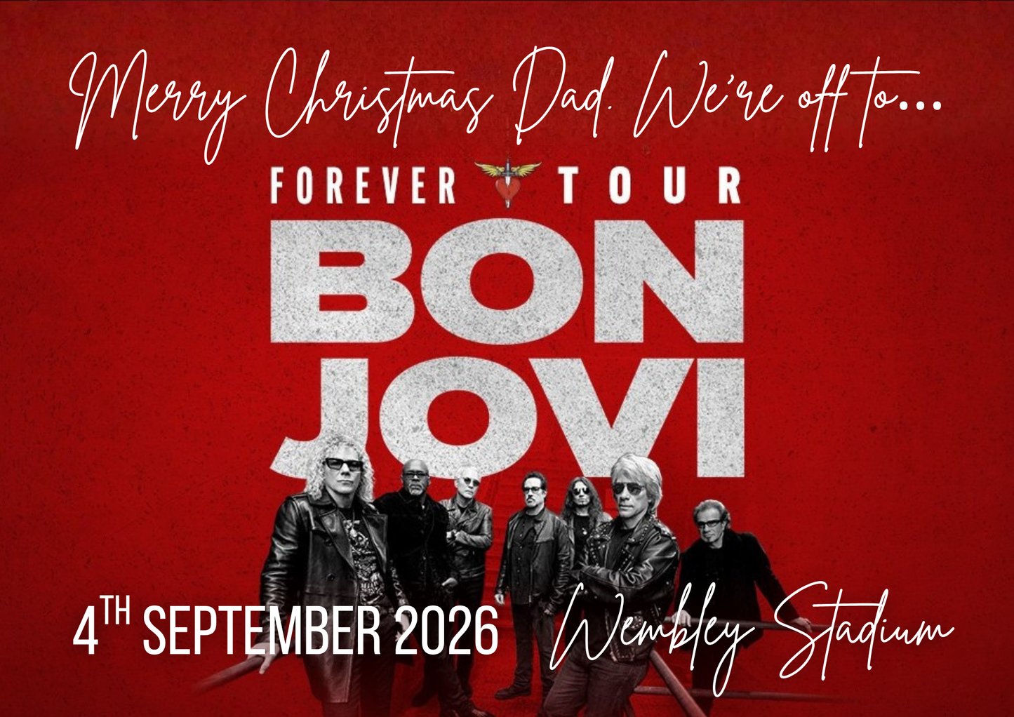 Bon Jovi Forever Tour - Event Ticket Reveal Custom Puzzle