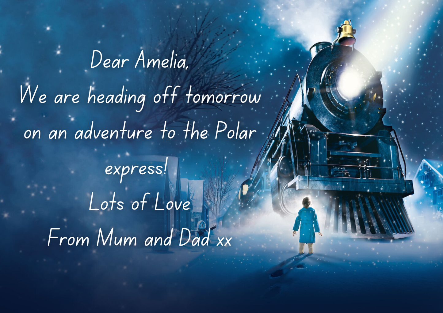 The Polar Express Christmas Surprise Gift Custom Puzzle