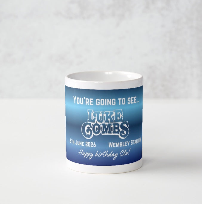 Luke Combs Ticket Reveal Magic Mug Surprise