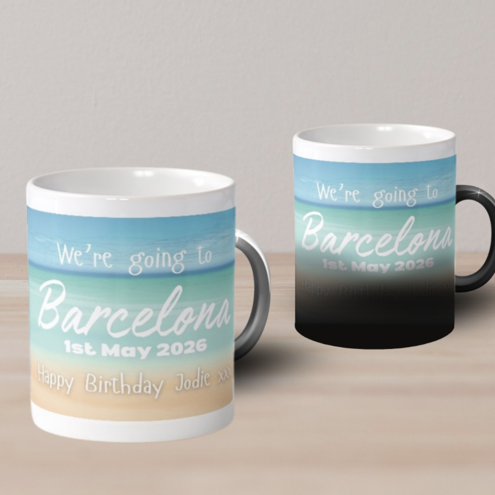 Holiday Destination Reveal Magic Mug Surprise