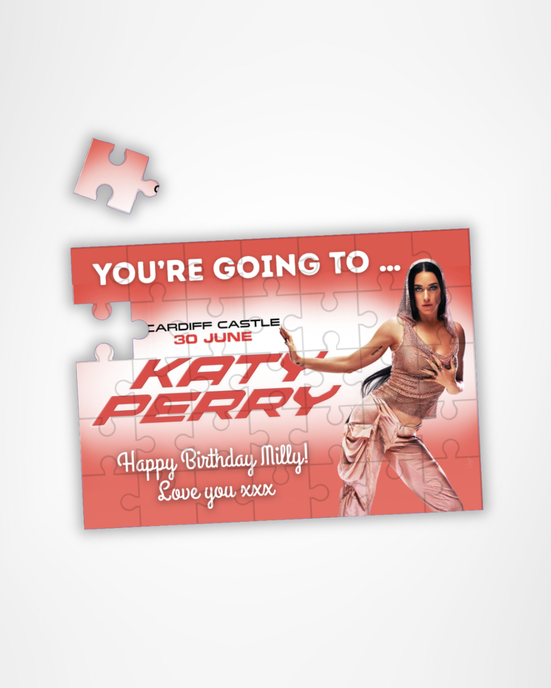 Katy Perry Event Ticket Custom Puzzle