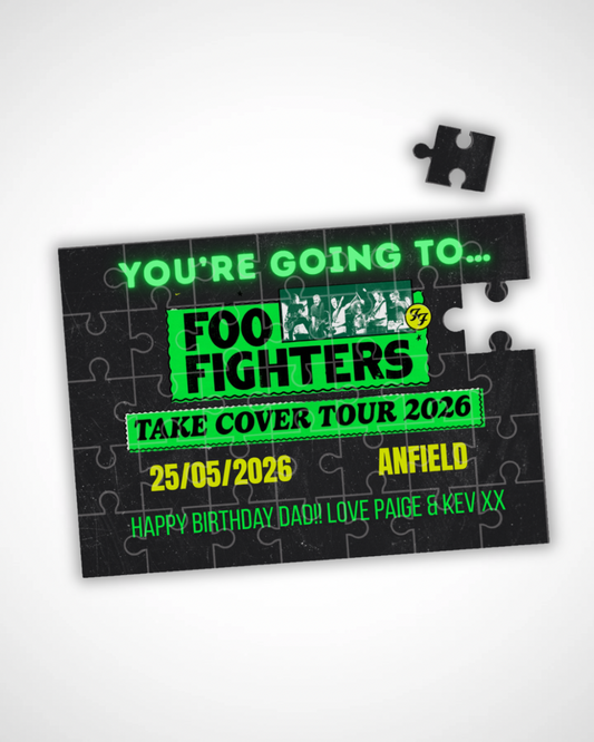 Foo Fighters Tour - Event Ticket Reveal Custom Puzzle